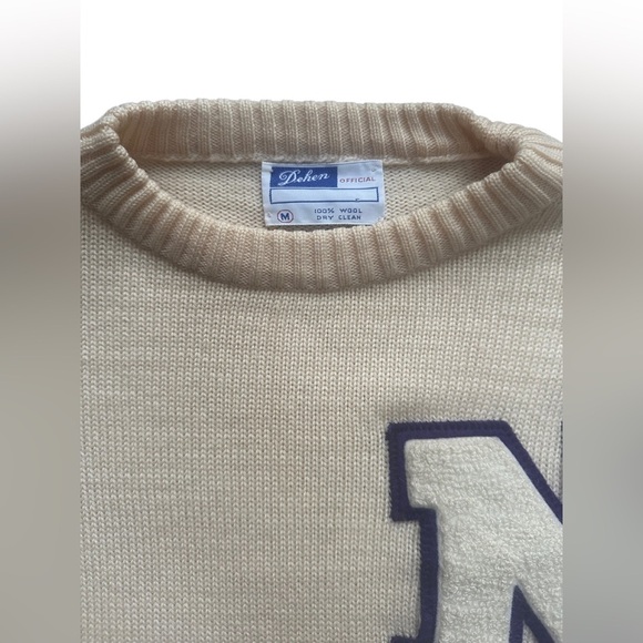Vintage Dehen 100% Wool Varsity Sweater – Size M - Picture 4 of 10